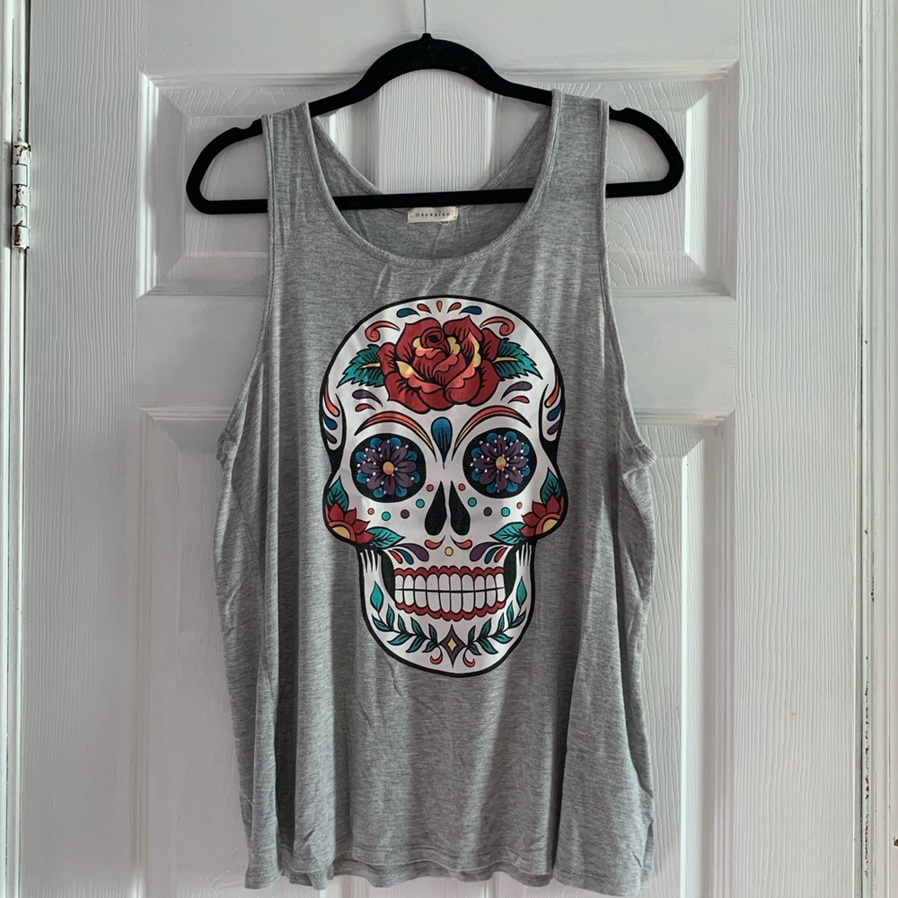 Plus Size Sugar Skull Tank